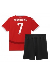 Oostenrijk Marko Arnautovic #7 Babytruitje Thuis tenue Kind EK 2024 Korte Mouw (+ Korte broeken)